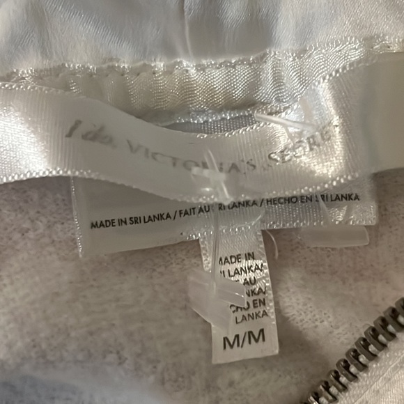Victoria Secret Bride I Do White Zip Hoodie Jacket rhinestone Bling medium - Picture 3 of 7